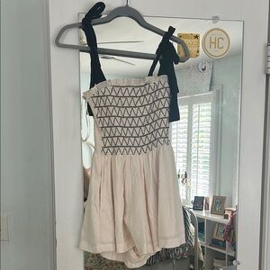 Black and Cream Romper